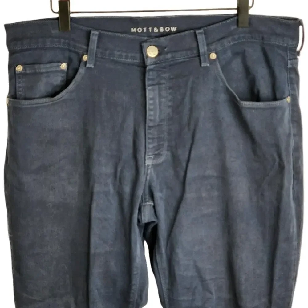 Mott & Bow Straight Mercer Jean‎ Men's Size 36x28.5 Blue Flaw